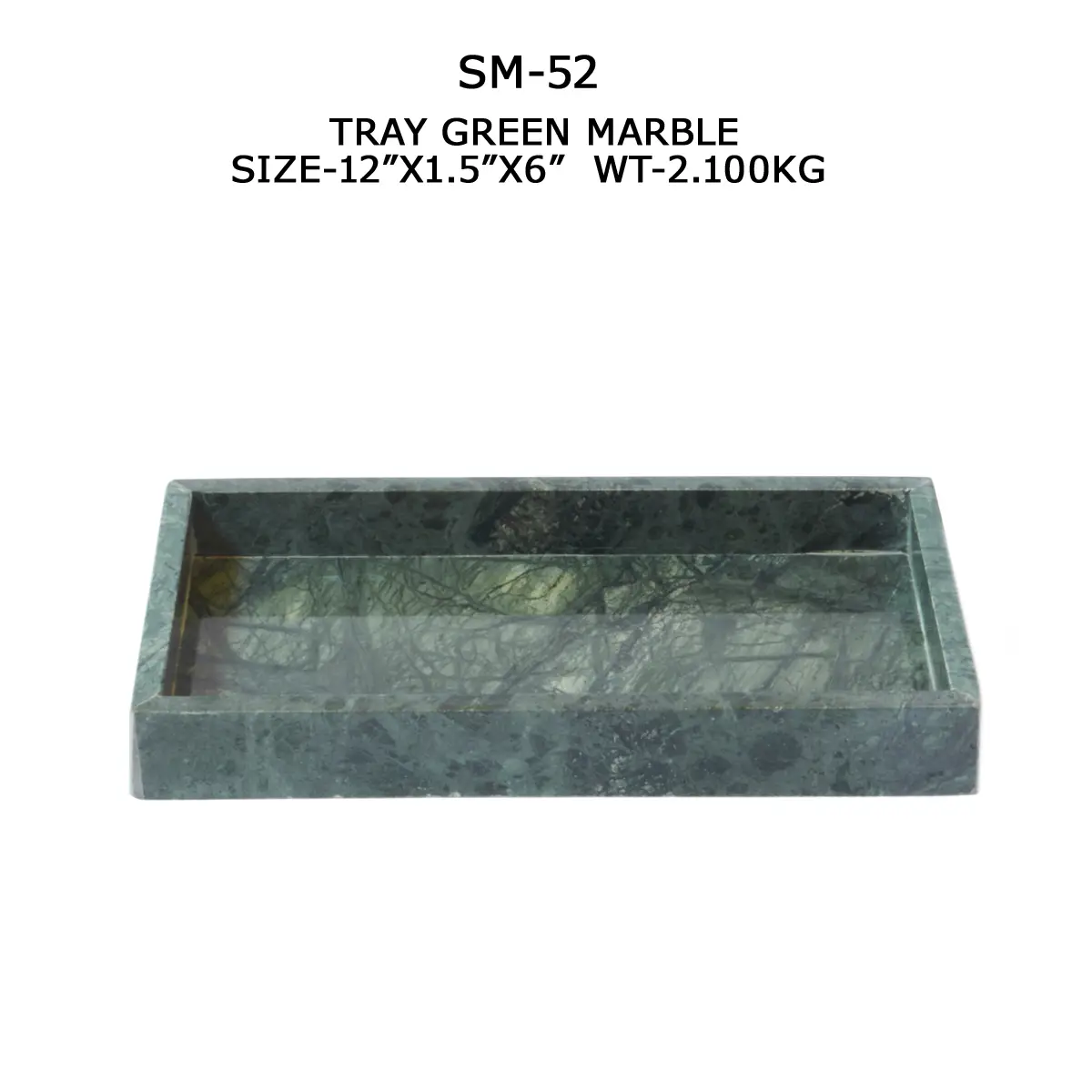 TRAY GREEN MARBLE